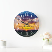 Bibeltext Psalm 96:8a für 2025 Große Wanduhr (Zuhause)