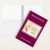 Bibelvers Blumen Gebetsjournal Notizblock (Innen)