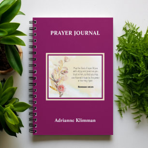 Bibelvers Blumen Gebetsjournal Notizblock