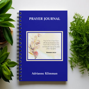 Bibelvers Blumen Gebetsjournal Notizblock