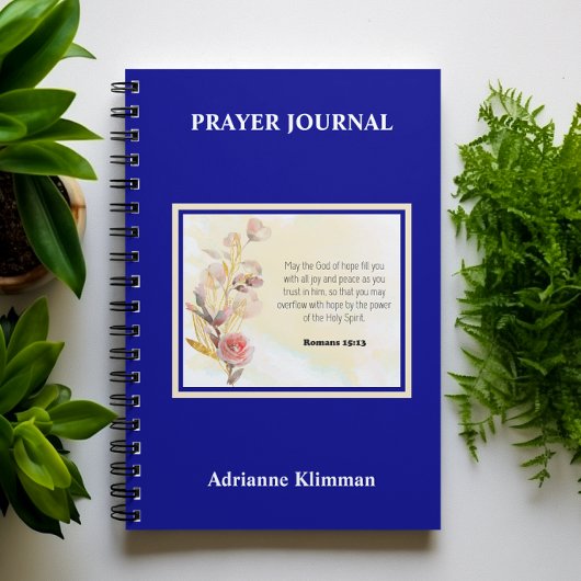 Bibelvers Blumen Gebetsjournal Notizblock
