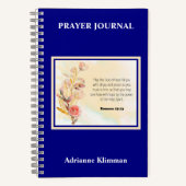 Bibelvers Blumen Gebetsjournal Notizblock (Vorderseite)