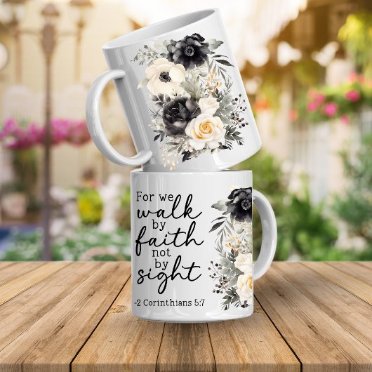 Bibelvers Blumenkaffeetasse Kaffeetasse