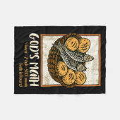 Bibelvers Christlich Jesus Fische & Brote Los Fleecedecke (Vorderseite (Horizontal))