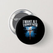 Bibelvers Christlicher Glaube Christentum Kirche J Button (Vorne & Hinten)