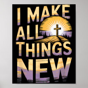 Bibelvers christlicher Glaube Christentum Kirche J Poster