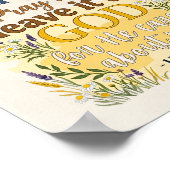Bibelvers Christlicher Glaube Wasserfarbe-Typograf Poster (Ecke)