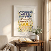 Bibelvers Christlicher Glaube Wasserfarbe-Typograf Poster