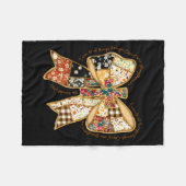 Bibelvers Coquette Christlich Jesus Schleife Patch Fleecedecke (Vorderseite (Horizontal))