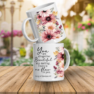 Bibelvers Du bist schön Kaffeetasse