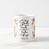 Bibelvers Floral Kaffeetasse (Mittel)