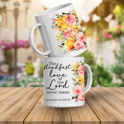 Bibelvers Florale Liebe Gottes Kaffeetasse