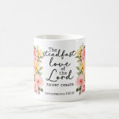 Bibelvers Florale Liebe Gottes Kaffeetasse (Mittel)