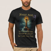 Bibelvers Fürchte dich nicht, denn ich bin bei dir T-Shirt (Vorderseite)