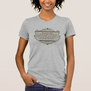 Bibelvers Jeremia 29:11 Christliches Damen-T-Shirt T-Shirt