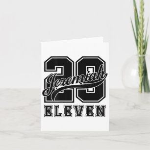 Bibelvers Jeremia 29_11 Jersey Look Christlich Karte