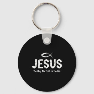 Bibelvers Joh 14_6 Jesus Der Weg Wahrheit & Le Schlüsselanhänger