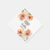Bibelvers Matthew Floral Square Serviette (Ecke)
