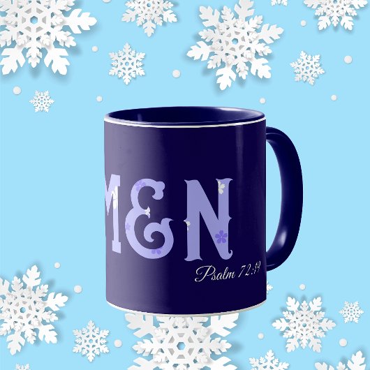 Bibelvers moderner Schriftzug personalisiert Tasse