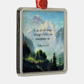 Bibelvers, Phil 4:13, ich kann alles tun... Ornament Aus Metall (Rechts)