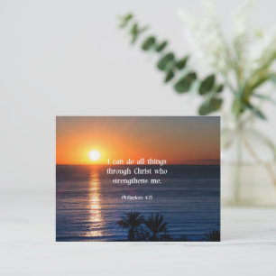 Bibelvers, Philipper 4:13 Postkarte