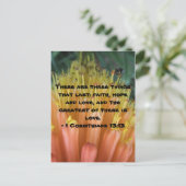 Bibelvers Postkarte (Stehend Vorderseite)