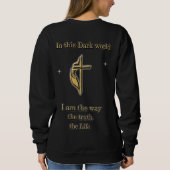 Bibelvers Schrift ISAIAH 41:10 Sweatshirt (Rückseite)