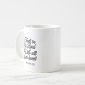 Bibelvers: Sprüche 3,5 Kaffeetasse (Vorderseite Links)