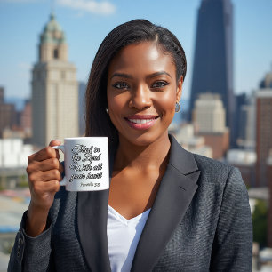 Bibelvers: Sprüche 3,5 Kaffeetasse