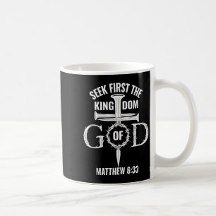 Bibelvers sucht zuerst das Reich Gottes Christia Kaffeetasse