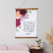 Bibelvers Wand Wandteppich Mit Holzrahmen (Schlafzimmer)