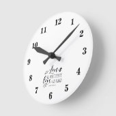 Bibelvers Weißwand Rund Uhr (Winkel)