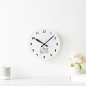 Bibelvers Weißwand Rund Uhr (Zuhause)