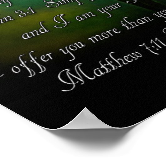 Bibelverse 8x10 poster (Ecke)