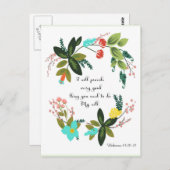 Bibelverse Art - Hebräische 13:20-21 Postkarte (Vorne/Hinten)