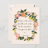 Bibelverse Art - Psalm 103:12 Postkarte (Vorne/Hinten)