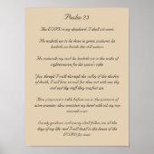 Bibelverse Artwork, Psalm 23 Poster (Vorne)