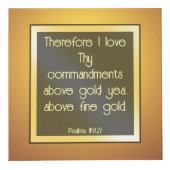 Bibelverse auf Gold Würfel (Rechts)