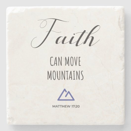 Bibelverse auf Untersetzer aus Glaubensteinen (Vorderseite)