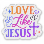 Bibelverse-Aufkleber für Liebe und Glauben Aufkleber (Vorderseite)