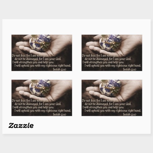 Bibelverse-Aufkleber Rechteckiger Aufkleber (Blatt)