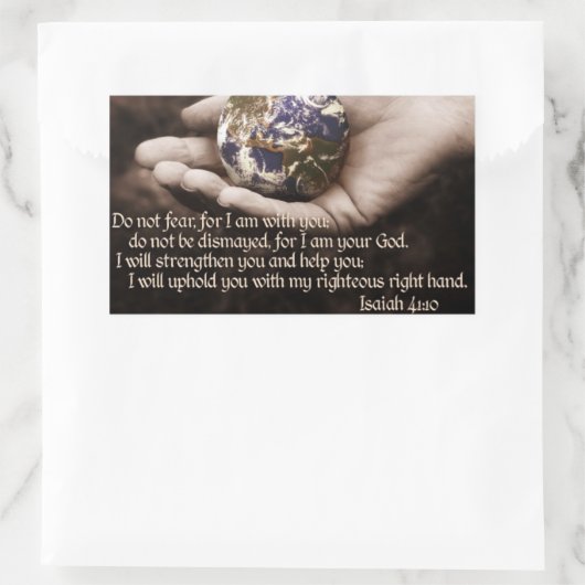 Bibelverse-Aufkleber Rechteckiger Aufkleber (Tasche)