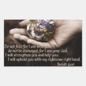 Bibelverse-Aufkleber Rechteckiger Aufkleber (Vorderseite)