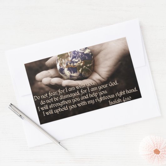 Bibelverse-Aufkleber Rechteckiger Aufkleber (Umschlag)