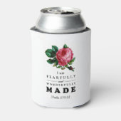 Bibelverse aus Angst und wunderbar gemachte Rose Dosenkühler (Kanne Rückseite)