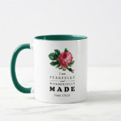 Bibelverse aus Angst und wunderbar gemachte Rose Tasse (Links)