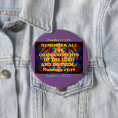 Bibelverse aus den Zahlen 15:39. Button (Beispiel)