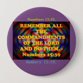 Bibelverse aus den Zahlen 15:39. Button