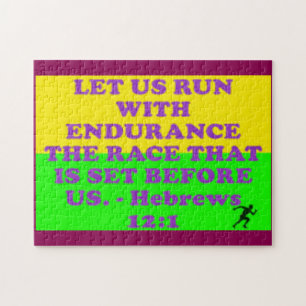 Bibelverse aus Hebräischen 12:1. Puzzle