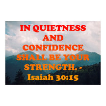 Bibelverse aus Isaiah 30:15.